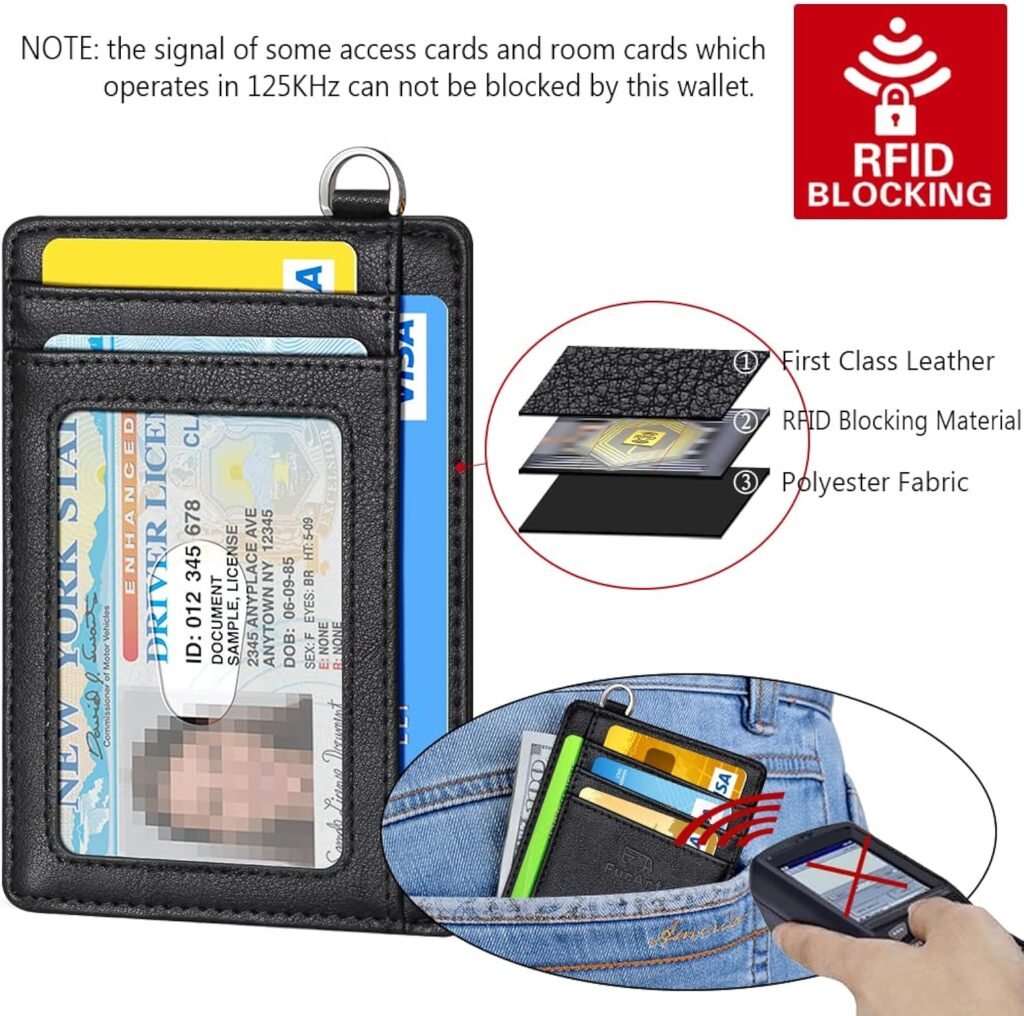 FurArt Slim Minimalist Wallet, Front Pocket Wallets, RFID Blocking, Credit Card Holder for Men  Women