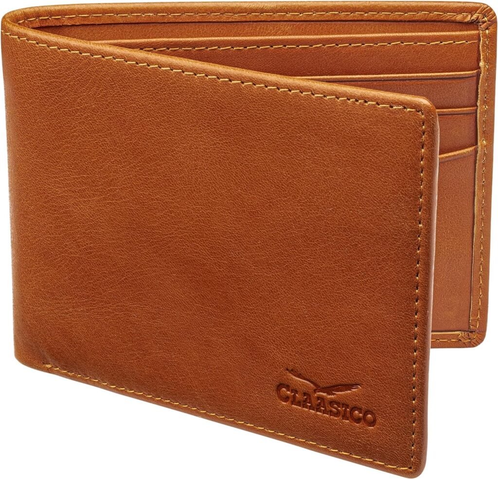 Wallet for Men’s - Genuine Leather Slim Bifold RFID Wallet - Gift for Men Packed in Stylish Gift Box
